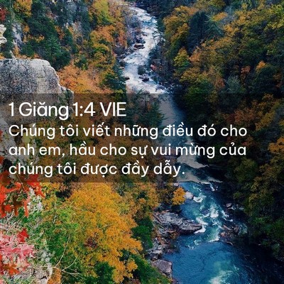 Picture 02 - 1 Giăng 1:4 VIE - Chúng tôi viết những điều đó cho anh - Bible Verse Picture