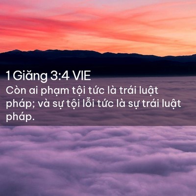 Picture 02 - 1 Giăng 3:4 VIE - Còn ai phạm tội tức là trái luật - Bible Verse Picture