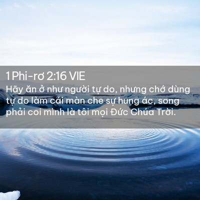 Picture 02 - 1 Phi-rơ 2:16 VIE - Hãy ăn ở như người tự do, nhưng chớ - Bible Verse Picture