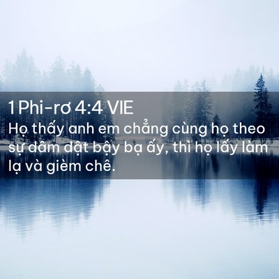 Picture 02 - 1 Phi-rơ 4:4 VIE - Họ thấy anh em chẳng cùng họ theo sự - Bible Verse Picture