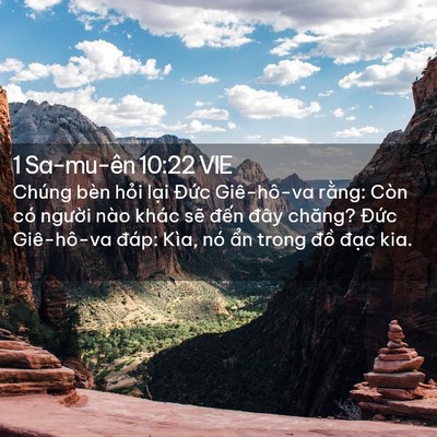 Picture 02 - 1 Sa-mu-ên 10:22 VIE - Chúng bèn hỏi lại Đức Giê-hô-va - Bible Verse Picture