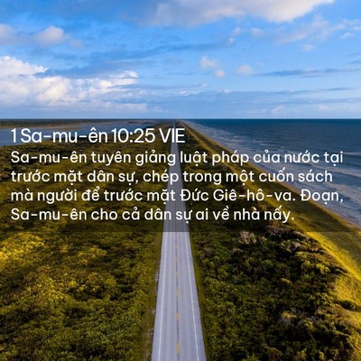 Picture 02 - 1 Sa-mu-ên 10:25 VIE - Sa-mu-ên tuyên giảng luật pháp của - Bible Verse Picture