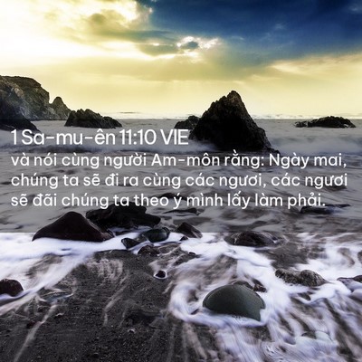 Picture 02 - 1 Sa-mu-ên 11:10 VIE - và nói cùng người Am-môn rằng: Ngày - Bible Verse Picture