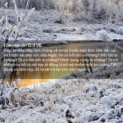 Picture 02 - 1 Sa-mu-ên 12:3 VIE - Vậy, ta đây; hãy làm chứng về ta tại - Bible Verse Picture