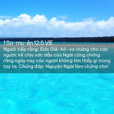 Picture 02 - 1 Sa-mu-ên 12:5 VIE - Người tiếp rằng: Đức Giê-hô-va - Bible Verse Picture