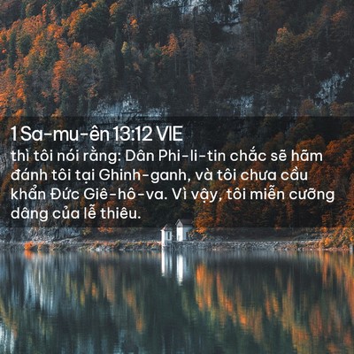 Picture 02 - 1 Sa-mu-ên 13:12 VIE - thì tôi nói rằng: Dân Phi-li-tin chắc - Bible Verse Picture