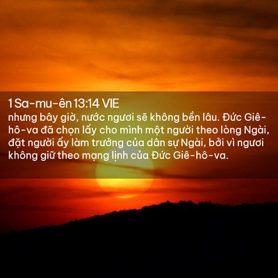 Picture 02 - 1 Sa-mu-ên 13:14 VIE - nhưng bây giờ, nước ngươi sẽ không - Bible Verse Picture