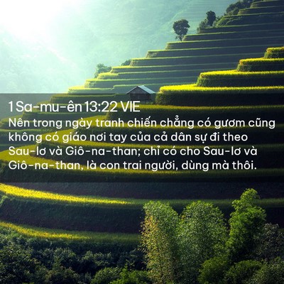 Picture 02 - 1 Sa-mu-ên 13:22 VIE - Nên trong ngày tranh chiến chẳng có gươm - Bible Verse Picture