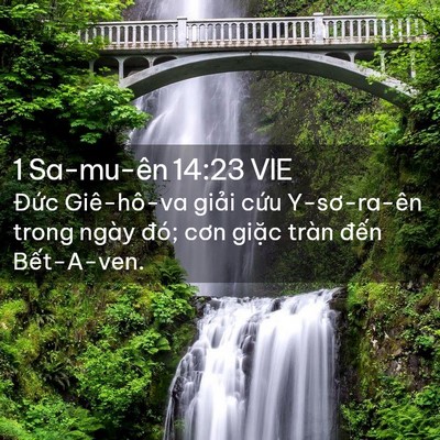 Picture 02 - 1 Sa-mu-ên 14:23 VIE - Đức Giê-hô-va giải cứu Y-sơ-ra-ên - Bible Verse Picture