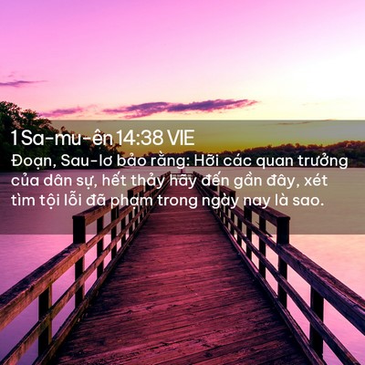 Picture 02 - 1 Sa-mu-ên 14:38 VIE - Đoạn, Sau-lơ bảo rằng: Hỡi các quan - Bible Verse Picture