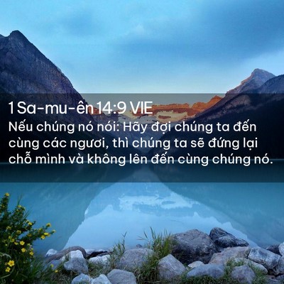 Picture 02 - 1 Sa-mu-ên 14:9 VIE - Nếu chúng nó nói: Hãy đợi chúng ta - Bible Verse Picture
