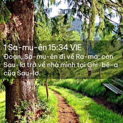 Picture 02 - 1 Sa-mu-ên 15:34 VIE - Đoạn, Sa-mu-ên đi về Ra-ma; còn Sau-lơ - Bible Verse Picture