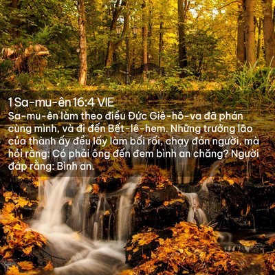 Picture 02 - 1 Sa-mu-ên 16:4 VIE - Sa-mu-ên làm theo điều Đức Giê-hô-va - Bible Verse Picture