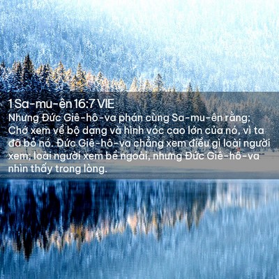 Picture 02 - 1 Sa-mu-ên 16:7 VIE - Nhưng Đức Giê-hô-va phán cùng Sa-mu-ên - Bible Verse Picture