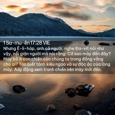 Picture 02 - 1 Sa-mu-ên 17:28 VIE - Nhưng Ê-li-háp, anh cả người, nghe - Bible Verse Picture