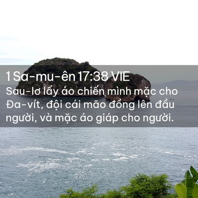 Picture 02 - 1 Sa-mu-ên 17:38 VIE - Sau-lơ lấy áo chiến mình mặc cho - Bible Verse Picture