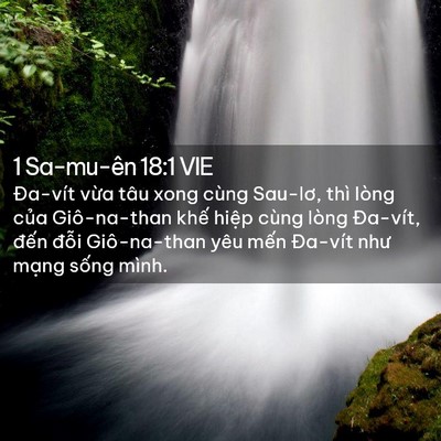 Picture 02 - 1 Sa-mu-ên 18:1 VIE - Đa-vít vừa tâu xong cùng Sau-lơ, thì - Bible Verse Picture