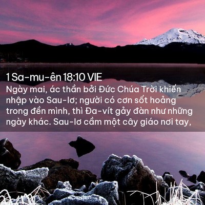 Picture 02 - 1 Sa-mu-ên 18:10 VIE - Ngày mai, ác thần bởi Đức Chúa Trời - Bible Verse Picture