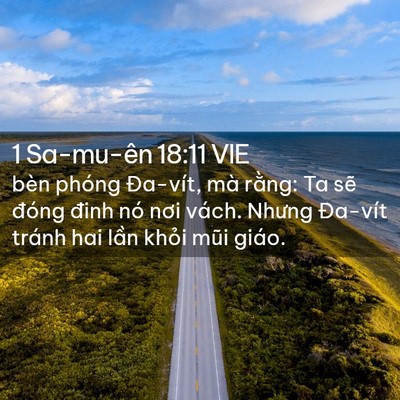 Picture 02 - 1 Sa-mu-ên 18:11 VIE - bèn phóng Đa-vít, mà rằng: Ta sẽ đóng - Bible Verse Picture