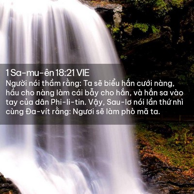 Picture 02 - 1 Sa-mu-ên 18:21 VIE - Người nói thầm rằng: Ta sẽ biểu hắn - Bible Verse Picture