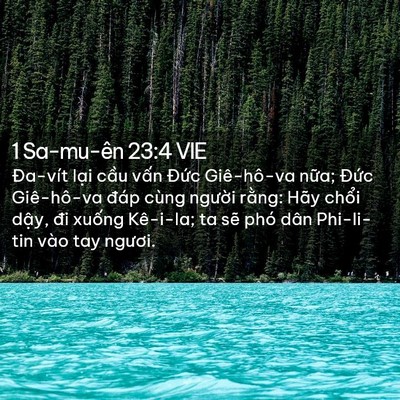 Picture 02 - 1 Sa-mu-ên 23:4 VIE - Đa-vít lại cầu vấn Đức Giê-hô-va - Bible Verse Picture