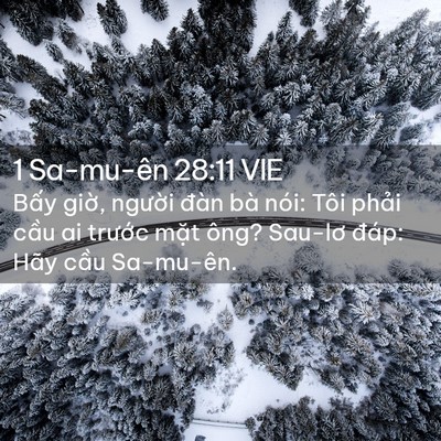 Picture 02 - 1 Sa-mu-ên 28:11 VIE - Bấy giờ, người đàn bà nói: Tôi phải - Bible Verse Picture