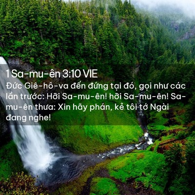 Picture 02 - 1 Sa-mu-ên 3:10 VIE - Đức Giê-hô-va đến đứng tại đó, - Bible Verse Picture