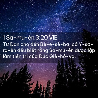 Picture 02 - 1 Sa-mu-ên 3:20 VIE - Từ Đan cho đến Bê-e-sê-ba, cả - Bible Verse Picture