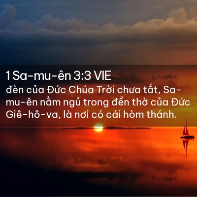 Picture 02 - 1 Sa-mu-ên 3:3 VIE - đèn của Đức Chúa Trời chưa tắt, - Bible Verse Picture