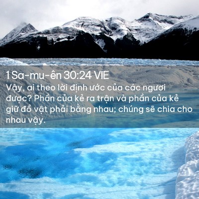 Picture 02 - 1 Sa-mu-ên 30:24 VIE - Vậy, ai theo lời định ước của các - Bible Verse Picture