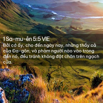 Picture 02 - 1 Sa-mu-ên 5:5 VIE - Bởi cớ ấy, cho đến ngày nay, những - Bible Verse Picture
