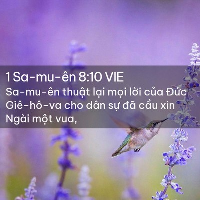 Picture 02 - 1 Sa-mu-ên 8:10 VIE - Sa-mu-ên thuật lại mọi lời của Đức - Bible Verse Picture