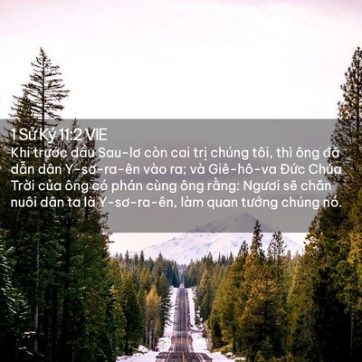 Picture 02 - 1 Sử Ký 11:2 VIE - Khi trước dầu Sau-lơ còn cai trị chúng - Bible Verse Picture