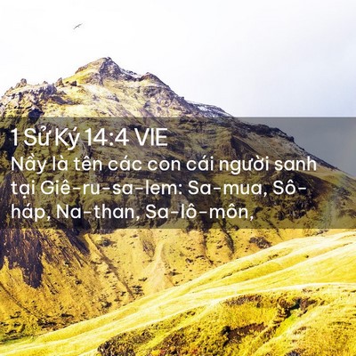 Picture 02 - 1 Sử Ký 14:4 VIE - Nầy là tên các con cái người sanh tại - Bible Verse Picture