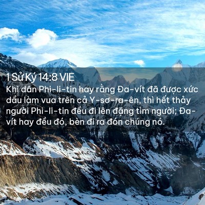 Picture 02 - 1 Sử Ký 14:8 VIE - Khi dân Phi-li-tin hay rằng Đa-vít đã - Bible Verse Picture