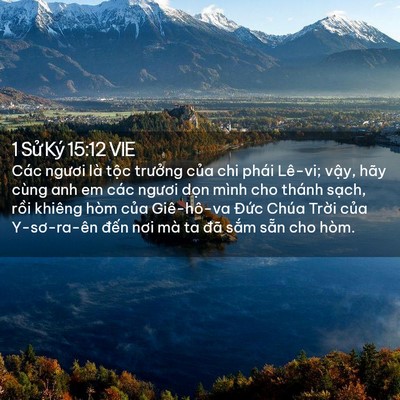 Picture 02 - 1 Sử Ký 15:12 VIE - Các ngươi là tộc trưởng của chi phái - Bible Verse Picture
