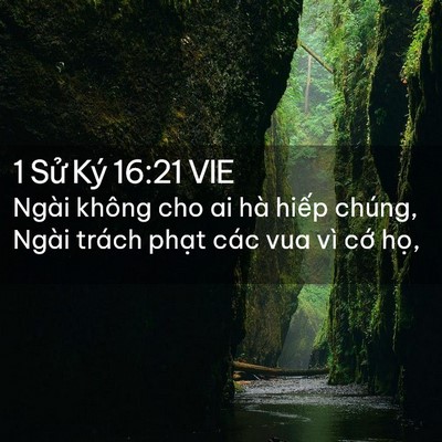 Picture 02 - 1 Sử Ký 16:21 VIE - Ngài không cho ai hà hiếp chúng, Ngài - Bible Verse Picture