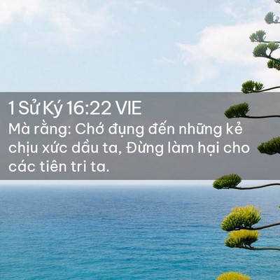 Picture 02 - 1 Sử Ký 16:22 VIE - Mà rằng: Chớ đụng đến những kẻ - Bible Verse Picture