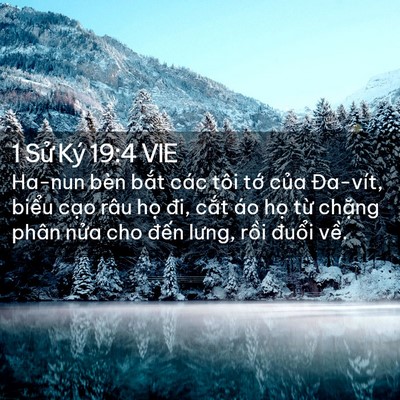 Picture 02 - 1 Sử Ký 19:4 VIE - Ha-nun bèn bắt các tôi tớ của Đa-vít, - Bible Verse Picture