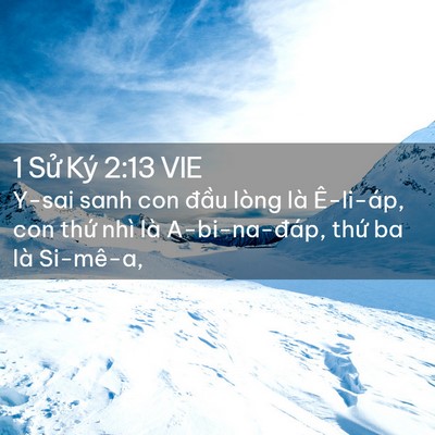 Picture 02 - 1 Sử Ký 2:13 VIE - Y-sai sanh con đầu lòng là Ê-li-áp, con - Bible Verse Picture