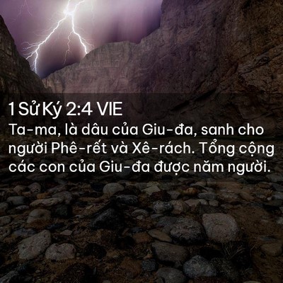 Picture 02 - 1 Sử Ký 2:4 VIE - Ta-ma, là dâu của Giu-đa, sanh cho người - Bible Verse Picture