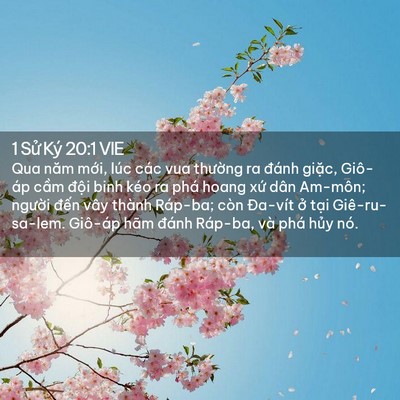 Picture 02 - 1 Sử Ký 20:1 VIE - Qua năm mới, lúc các vua thường ra đánh - Bible Verse Picture