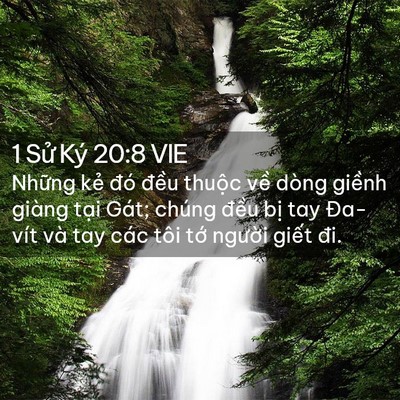 Picture 02 - 1 Sử Ký 20:8 VIE - Những kẻ đó đều thuộc về dòng - Bible Verse Picture