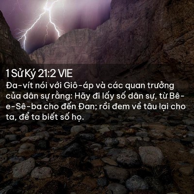 Picture 02 - 1 Sử Ký 21:2 VIE - Đa-vít nói với Giô-áp và các quan - Bible Verse Picture