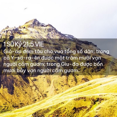 Picture 02 - 1 Sử Ký 21:5 VIE - Giô-áp đem tâu cho vua tổng số dân; - Bible Verse Picture
