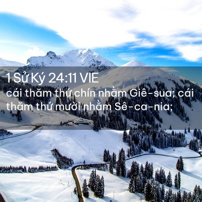 Picture 02 - 1 Sử Ký 24:11 VIE - cái thăm thứ chín nhằm Giê-sua; cái - Bible Verse Picture