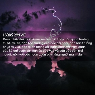 Picture 02 - 1 Sử Ký 28:1 VIE - Đa-vít hiệp lại tại Giê-ru-sa-lem hết - Bible Verse Picture