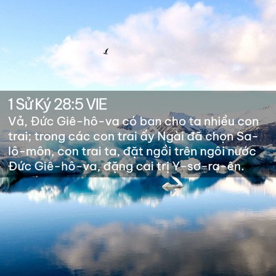 Picture 02 - 1 Sử Ký 28:5 VIE - Vả, Đức Giê-hô-va có ban cho ta nhiều - Bible Verse Picture