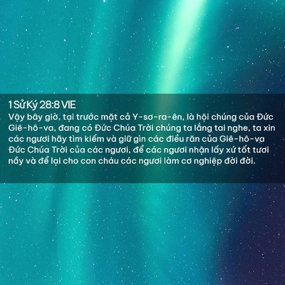 Picture 02 - 1 Sử Ký 28:8 VIE - Vậy bây giờ, tại trước mặt cả - Bible Verse Picture