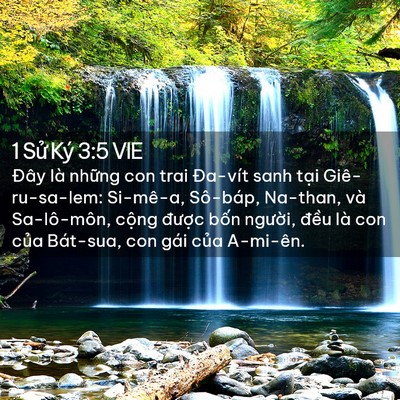 Picture 02 - 1 Sử Ký 3:5 VIE - Đây là những con trai Đa-vít sanh tại - Bible Verse Picture